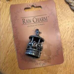 Raw Charm Vintage Victorian Pendant